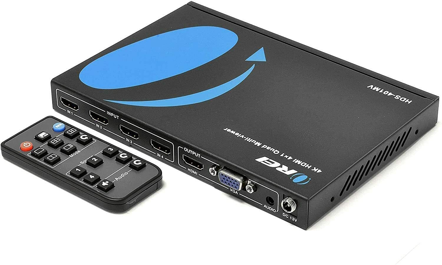 OREI Quad Multi HDMI Viewer 4 in 1 Out HDMI Switcher 4 Ports  