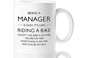 Shqiueos Funny Manager Gifts for Boss Lady or Leader, Christmas Manager Cup,...