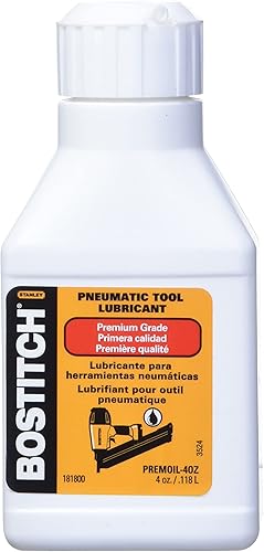 BOSTITCH Aceite para herramientas neumáticas prémium de 4 onzas PREMOIL-4 onzas