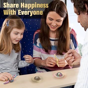 Fidget Spinner Toy for Kids Adults, Metal Orb Ball for Party Favor Stocking Stuffer, Sphere Hand Spinner for Desk Office Classroom Decor, Stress Relief Gift for Easter Birthday
