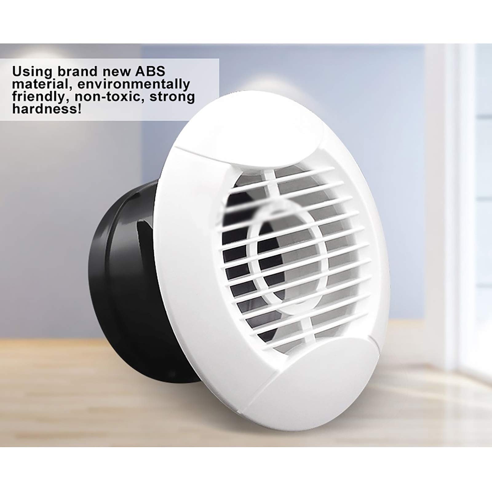 QWEASDF Abiti Rotonda Air Spat Addens ABS Vobinatura Diamidioso Vent Cover Bianco Condizionatore Bianco Outlet Grille Adatto per la Cucina Bagno Bedroom Office Ventilation (Ø75-200mm),200mm
