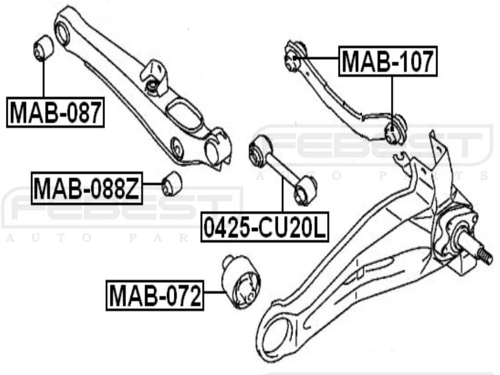 Amazon.com: Mr594949 - Arm Bushing (for Rear Track Control Rod 