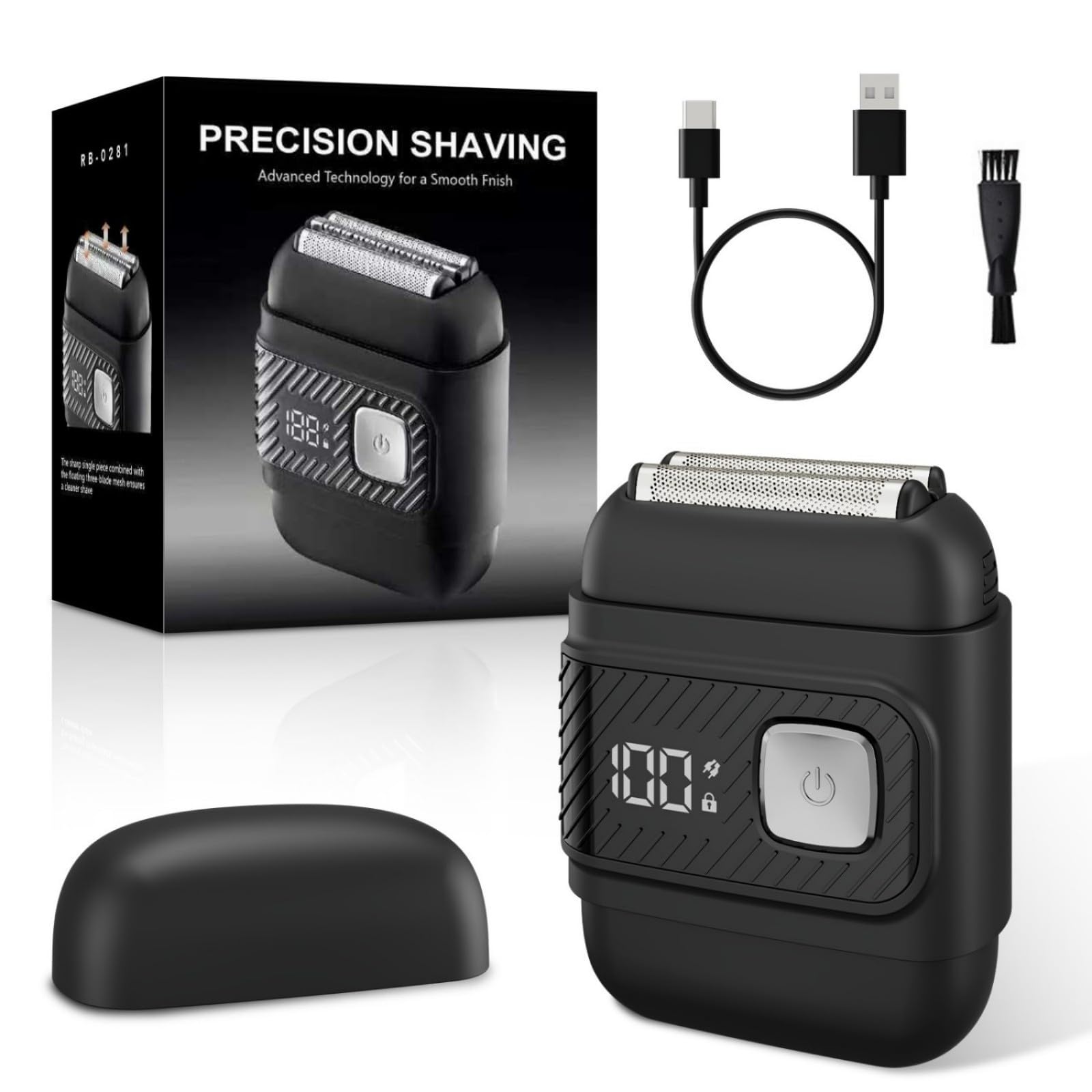 Electric Foil Shavers for Men, Waterproof Mini Electric Razor