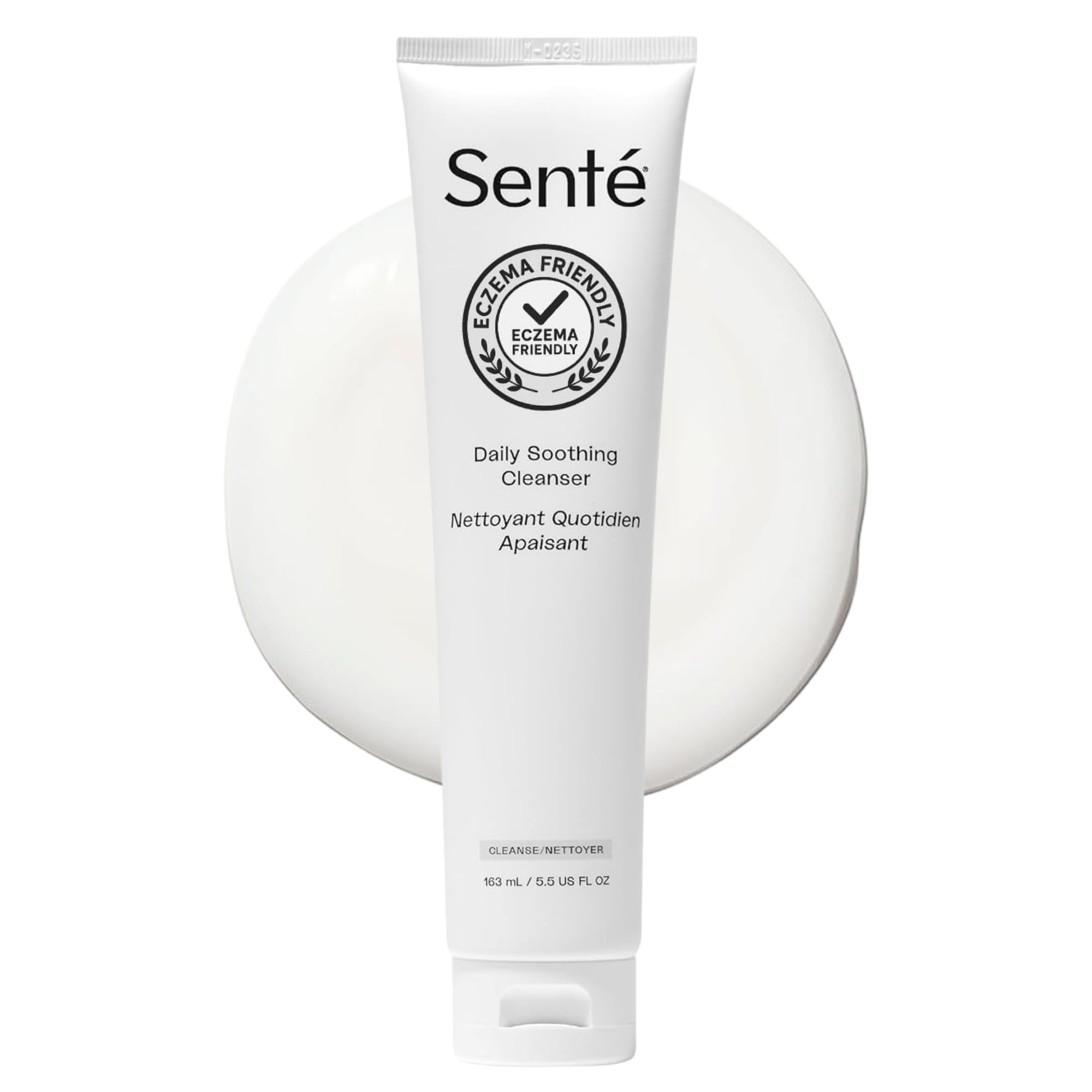 Sente Daily Soothing Facial Cleanser For Dry and Sensitive Skin | Gently Removes Oil, Impurities and Makeup | with Vitamin E | 5.5 Fl Oz