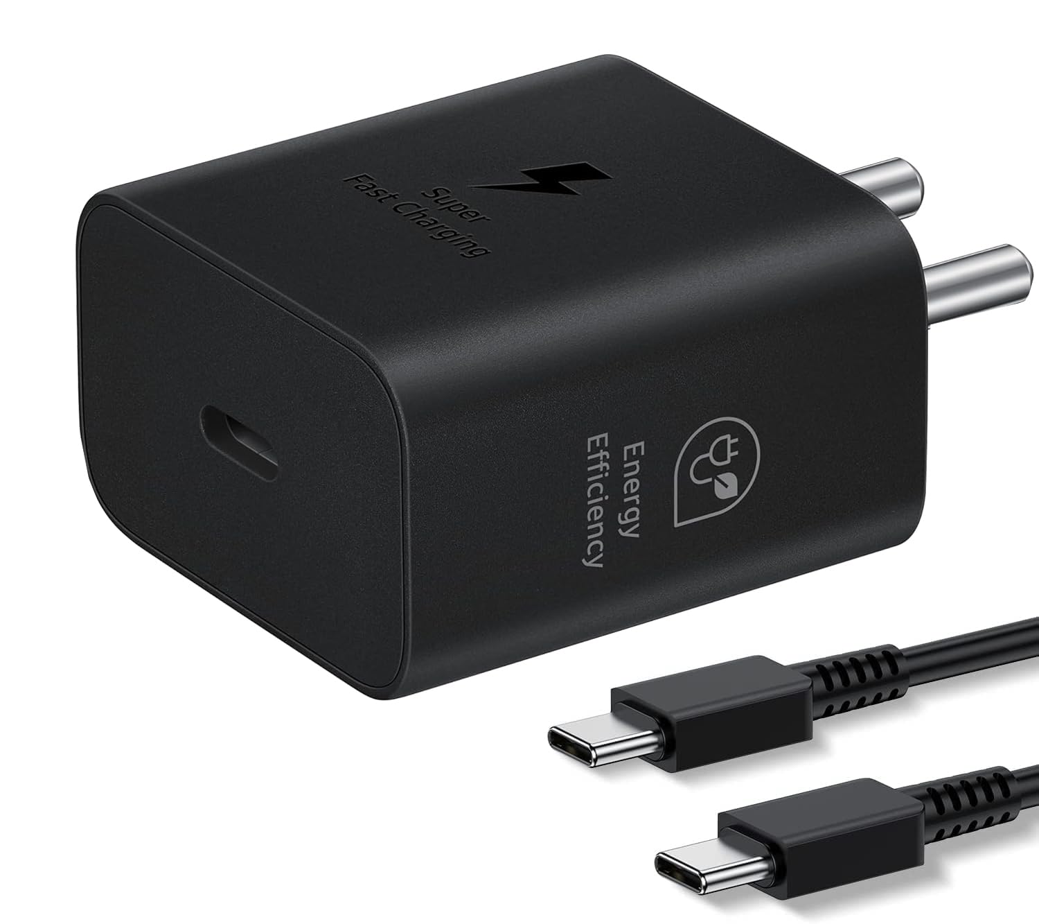 25W Samsung Type-C Super Fast Charger Adapter | C to C Port Android Phone Wall Charging Adaptor with C to C Cable for Samsung Galaxy M35/A35/A15/M15/F15/F55/M14/F14/A34/M34/F34/A25/S23 fe/S21 fe 5G-picture-11