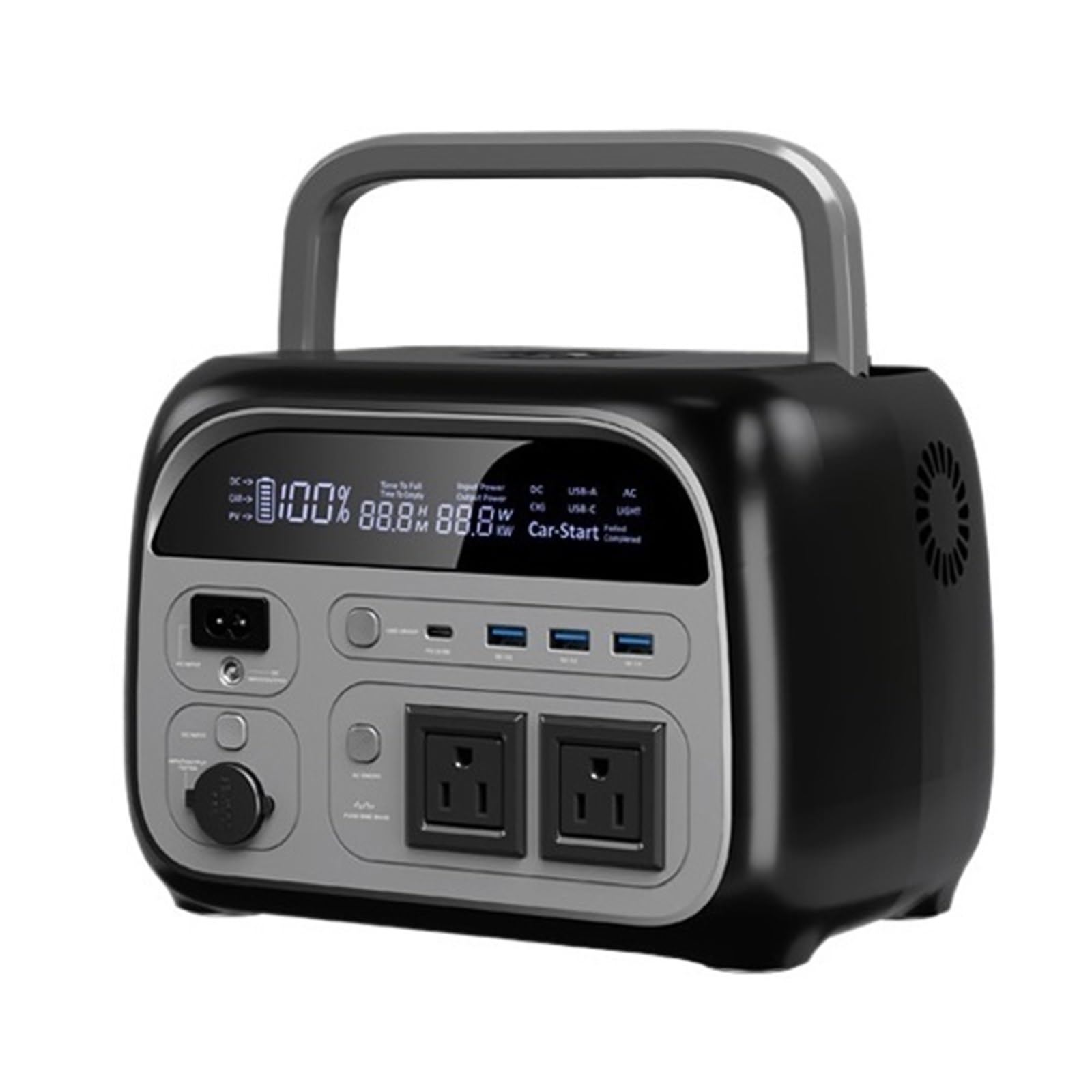 AP400 – Centrale Électrique Portable 500W, 345,6 Wh, 108000mAh, Générateur Solaire, Batterie LiFePo4, Alimentation En Stockage D'énergie AC, Camping-Car Recharge Ultra Rapide