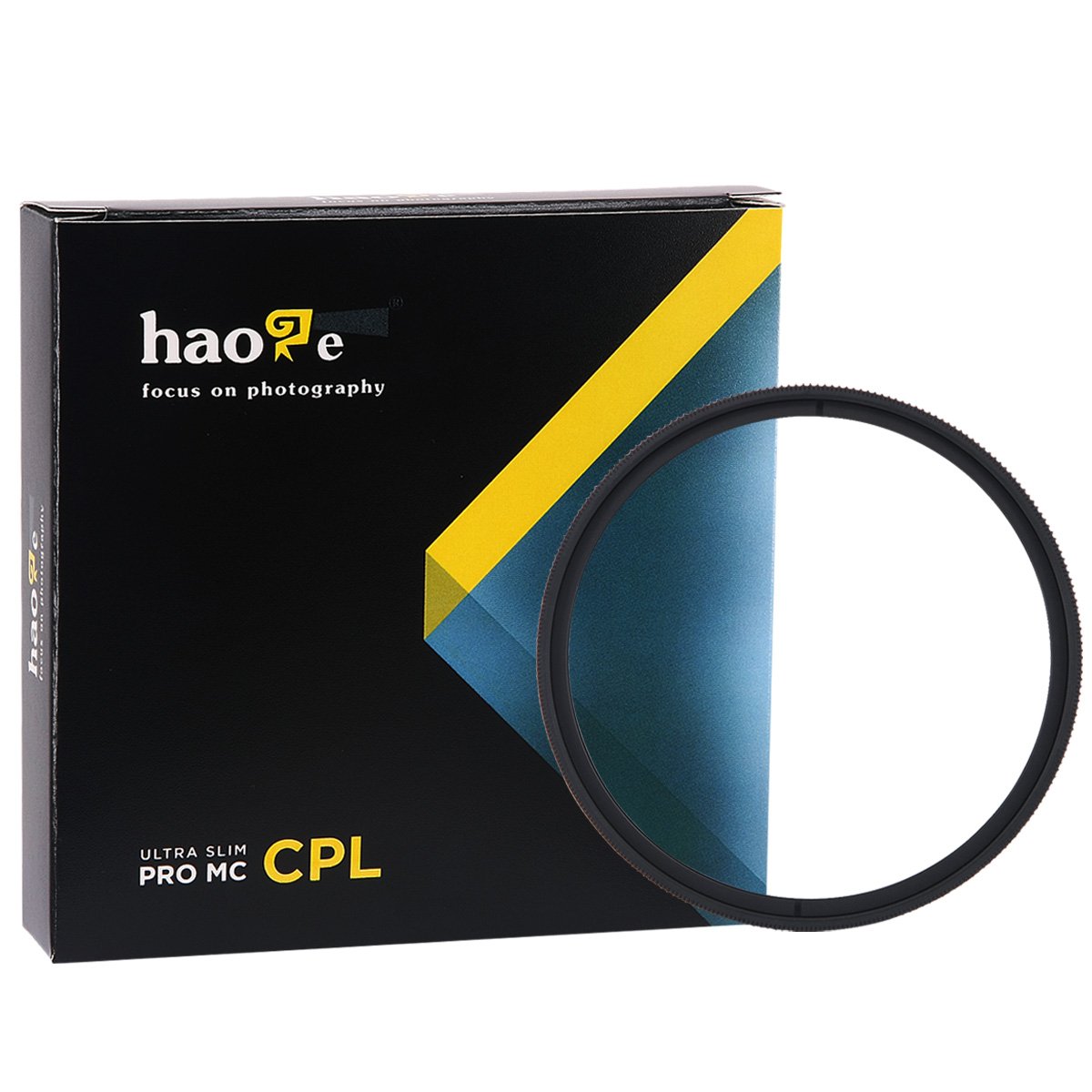 Haoge 52mm Circular Polarizers Filter HD CPL Lens Filter Slim Frame with Multi-Layer Coatings for 52mm Camera Lens