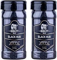 Kit 2 Unidades de Black Rub Original 300g Quality Beef | Temperos Premium para Churrasco e Carnes.