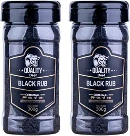 Kit 2 Unidades de Black Rub Original 300g Quality Beef | Temperos Premium para Churrasco e Carnes.