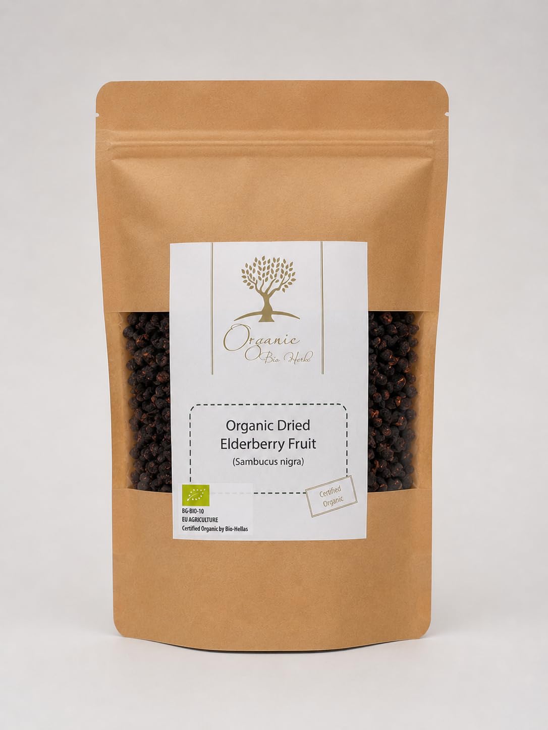 Organic Bio Herbs-Organic Dried Elderberry Fruit (Sambucus Nigra) 4 Oz.