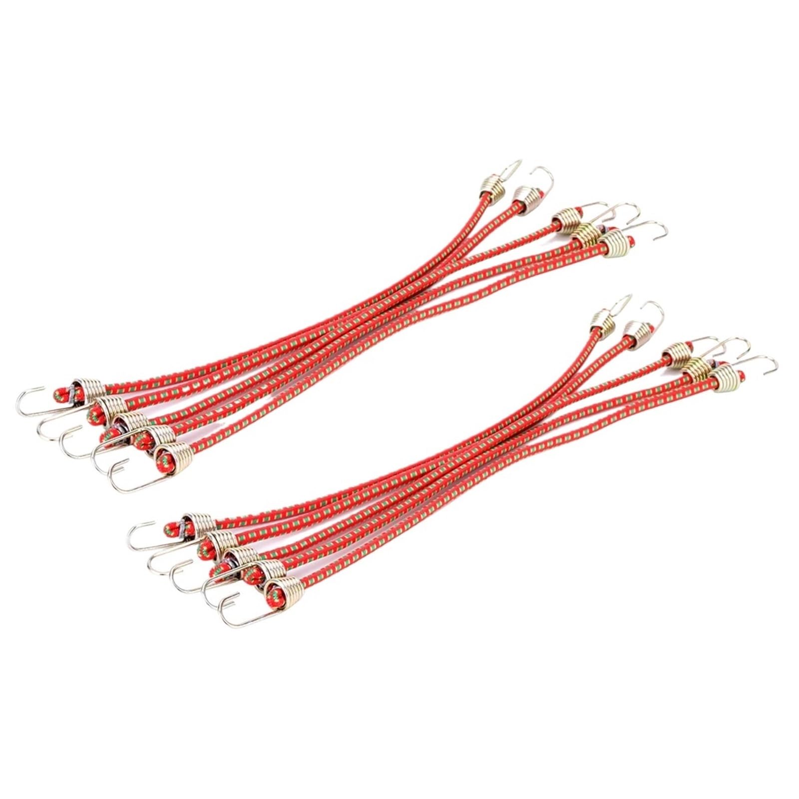 Waterproof Tarp, Bungee Cords With Hooks 5/10pcs Multicolor Elastic Roof Rack Luggage Straps(OrangeB 10pcs)