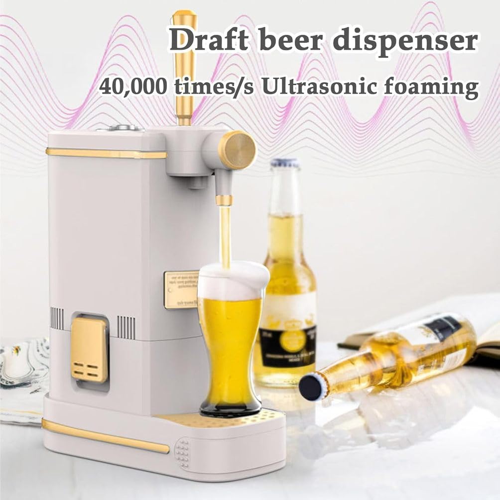Dispensador De Cerveza, Espumador De Cerveza Portátil, Espuma Vibratoria Dispensador De Cerveza, Regalo De Amantes De La Cerveza