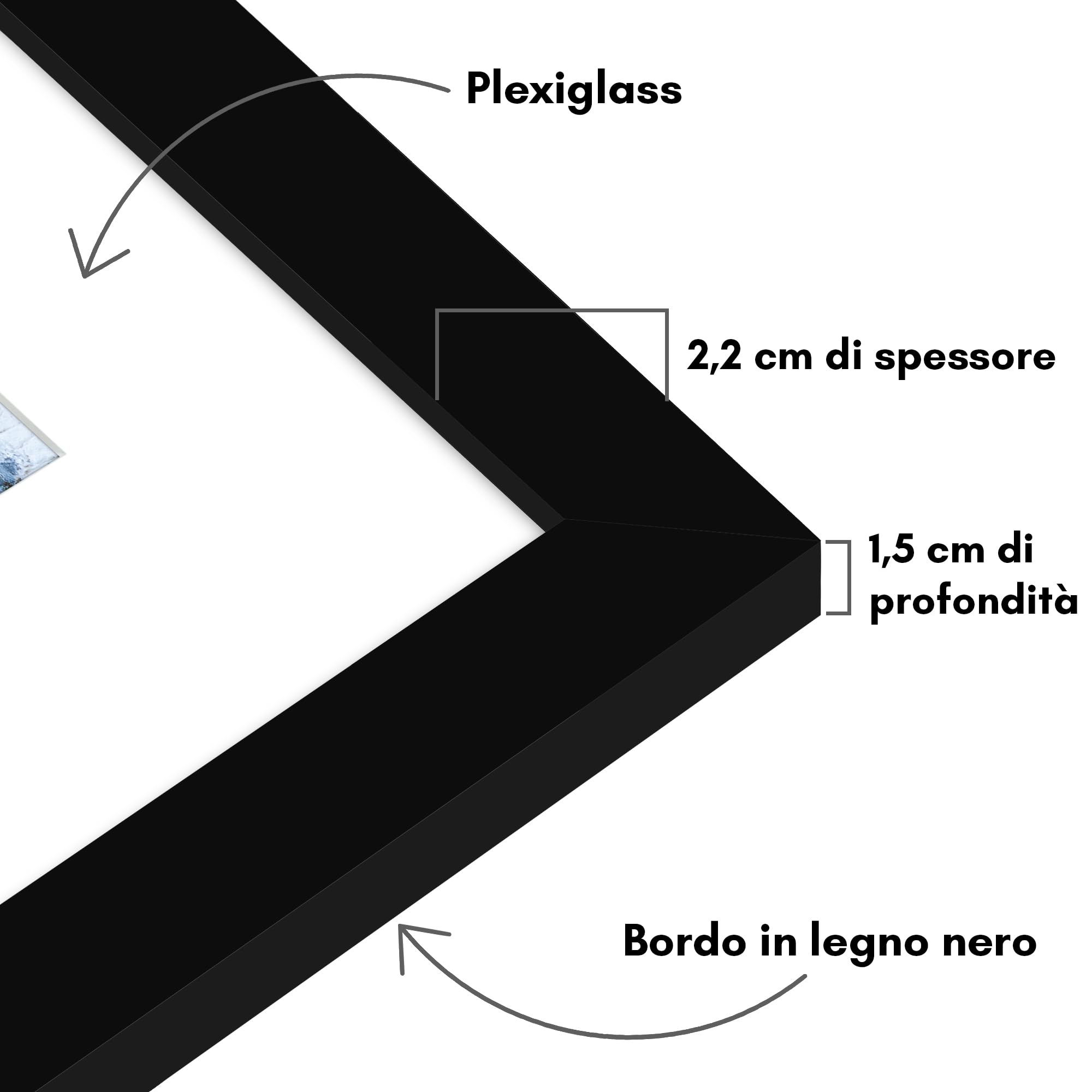 Americanflat Cornice Per Foto Da 25x35 Cm Oro - Cornice Da Parete