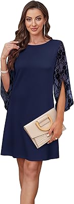 RUMIA Womens Cocktail Dresses Flutter Sleeve Wedding Guest Dresses for Women 2026 Trendy
