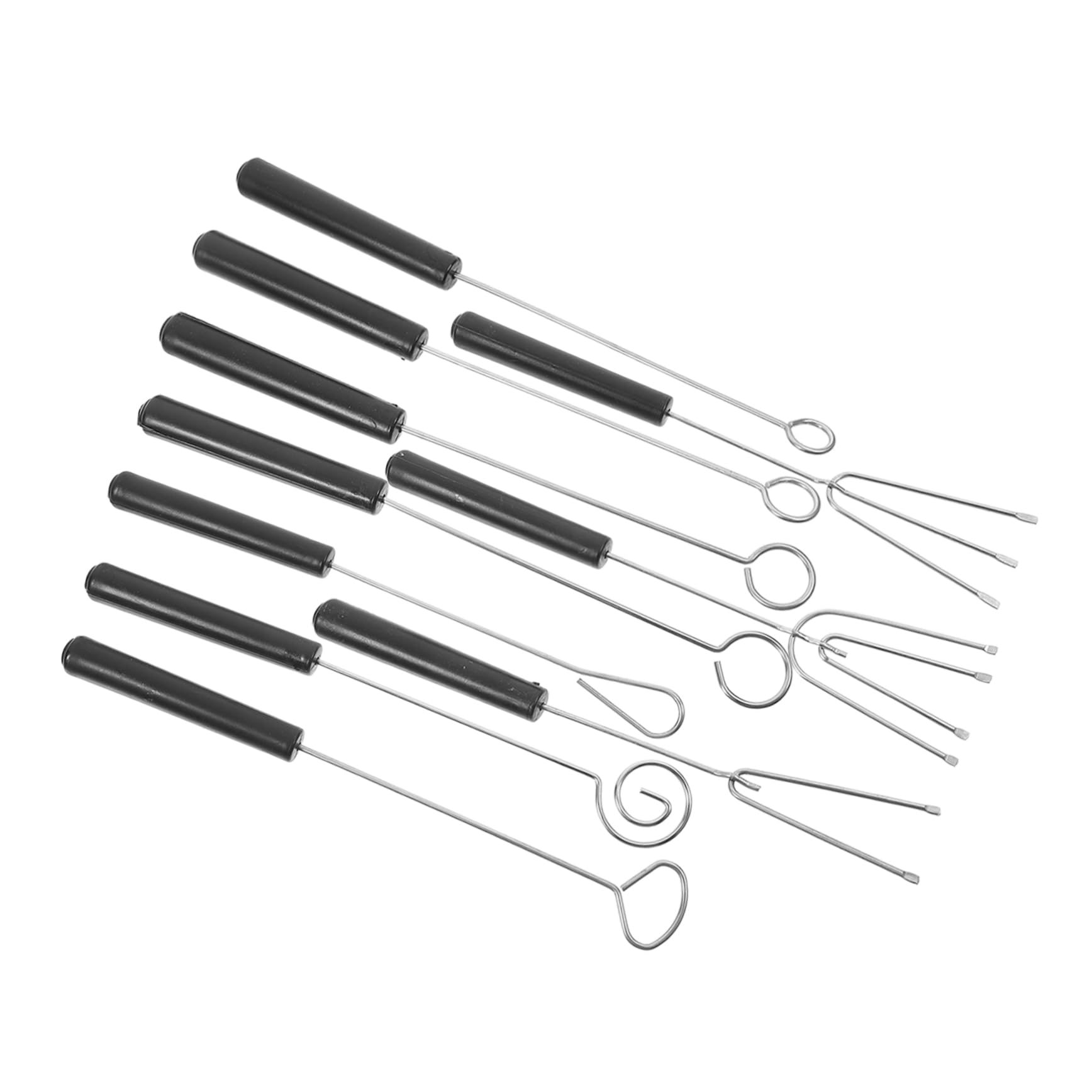 COLLBATH 10pcs Stainless Steel Dessert Fork Chocolate Dipper Tool Chocolate Dipping Fork Candy Dipper Tool Candy Making Tools Kitchen Tools Cheese Dipping Fork Cheese Fondue Tools