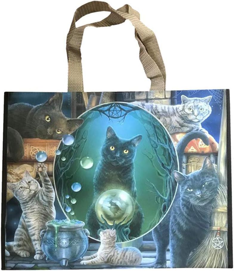Puckator Sac de Courses Lisa Parker-Chat Magique Bolsas de la Compra Reutilizables, Multicolor, único