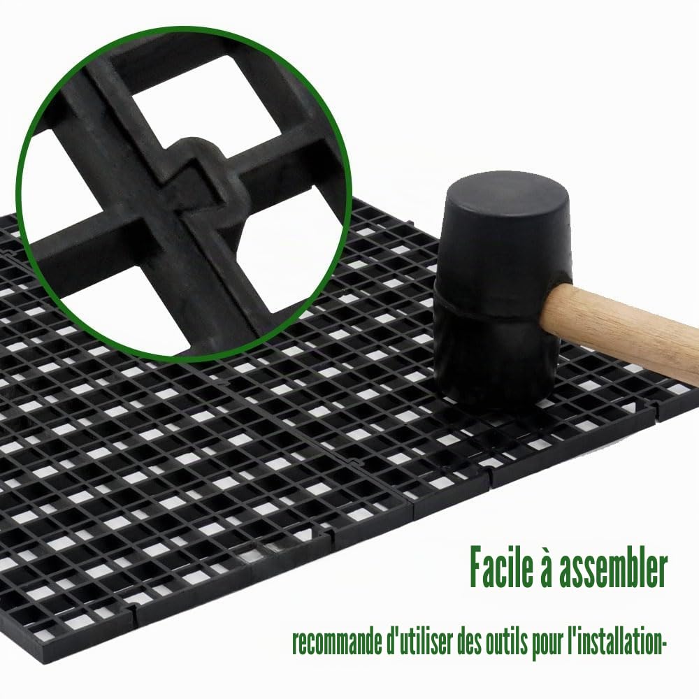 LINLAN 2 pièces grilles en Plastique pour Aquarium - 15 x 30 cm - Séparateurs pour Aquarium - pour Filtration et Protection du Fond - Blanc - sans Accessoires