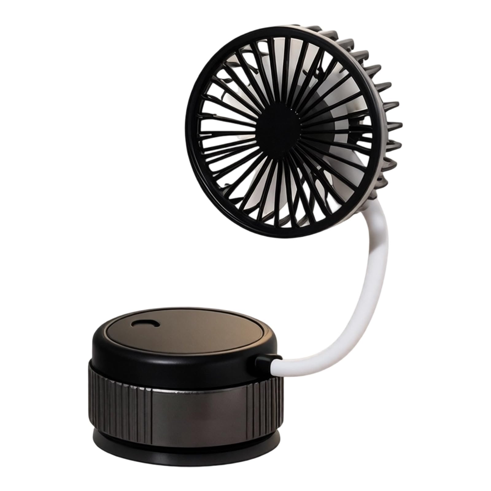 MURYE Portable ABS Wall Mount Cooling Fan with Secure Suction Base USB Charging and Multiple Directional Airflows Suction Cup Fan