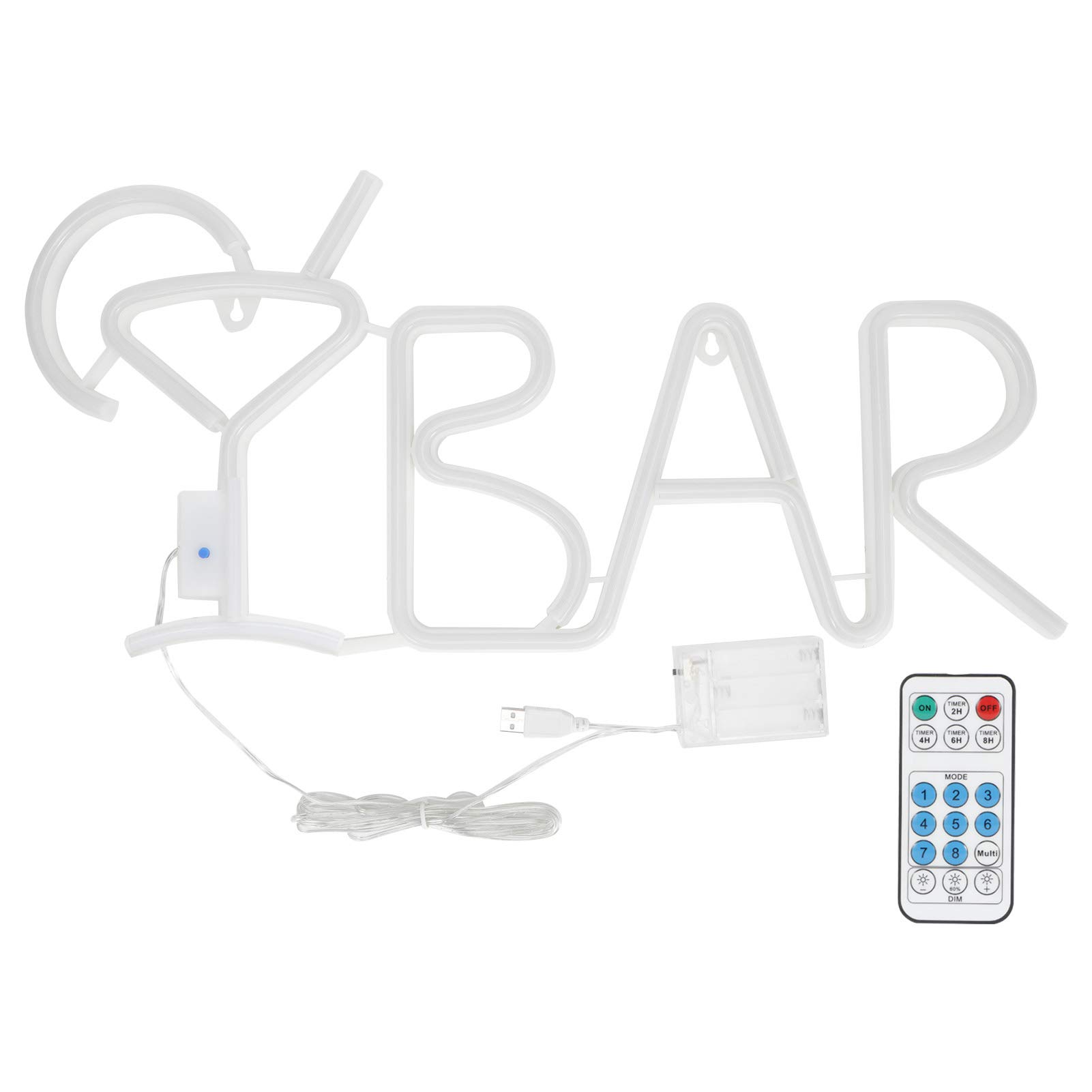 03 Luz LED con Letra de Control Remoto, luz Decorativa con Letra de alimentación USB con Letra Inglesa de Ahorro de energía,(Warm Yellow Light)