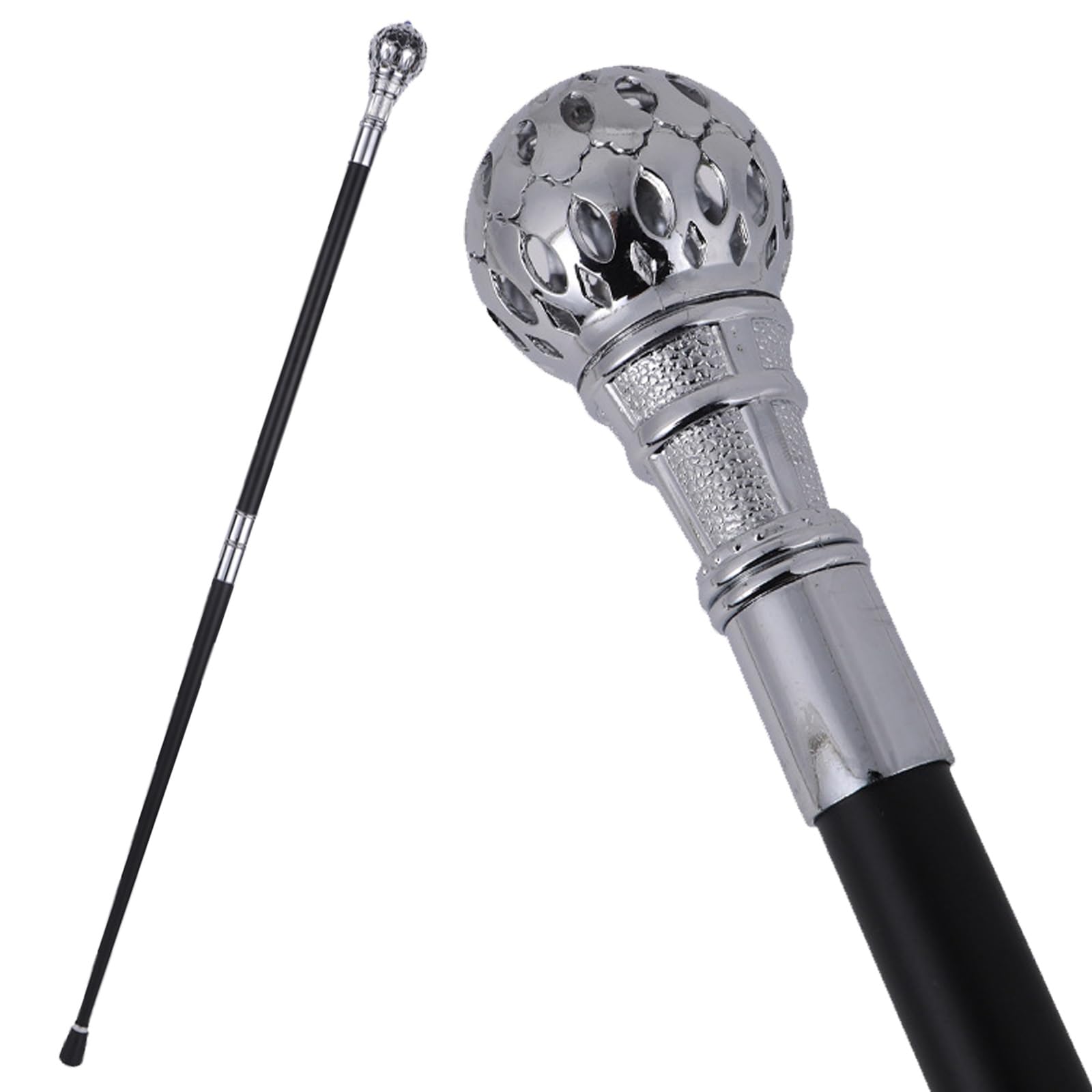 Bastón de Caballero, Bastón de Lujo Extraíble Antideslizante para Hombre y Mujer, para Cosplay y Fiestas Vintage, 36 Pulgadas