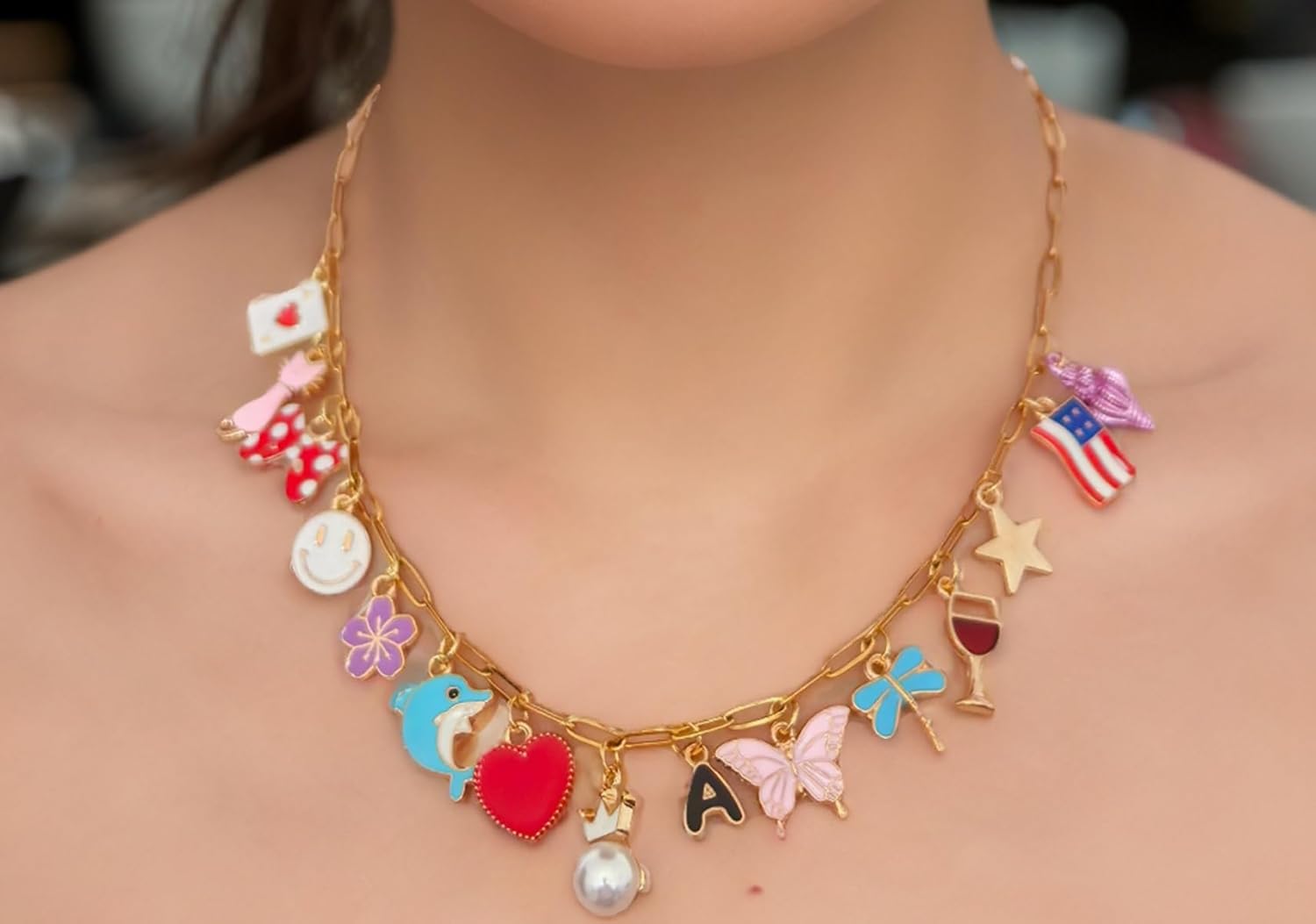 Gold Paperclip Chain Necklace for Women 10pcs 18inch 3X9mm Gold Chains for jewelry Making Stainless Steel Filled 18K Gold Plated Chains Bulk Adjustable Link Chains - Image 7