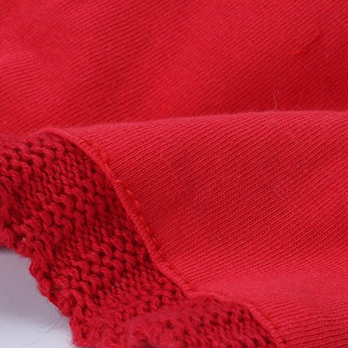 Vivobiniya Toddler Baby Girl Lovely Bowknot Knit Hats Baby Hats 6m-4years Old (1-2years Old(Head Circumference 18.8-19.6in), red)