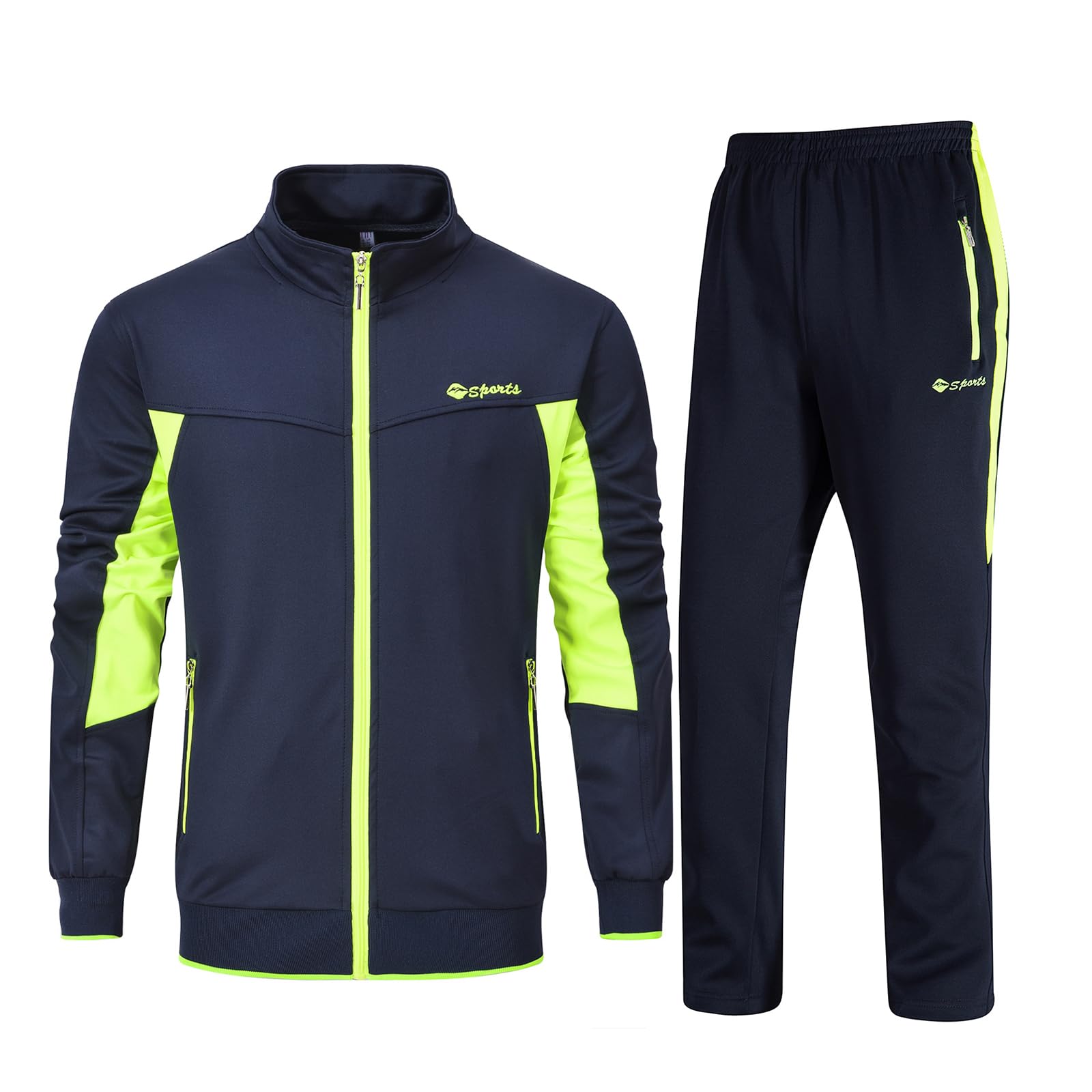 Rdruko Jogginganzug Herren Set Trainingsanzug Sportanzug Langarm Freizeitanzug Männer Tracksuit für Fußball Gym