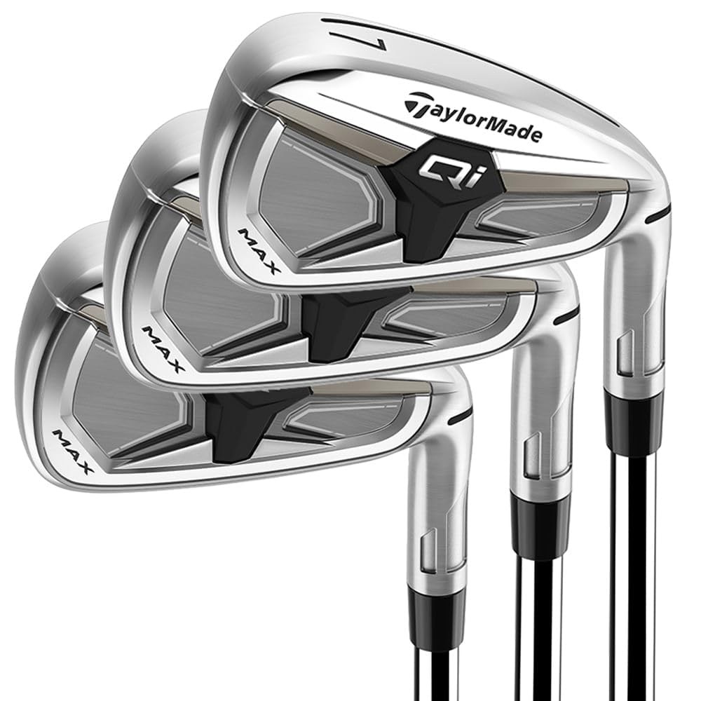 Taylormade Golf Qi Max Irons Steel Stiff Mens