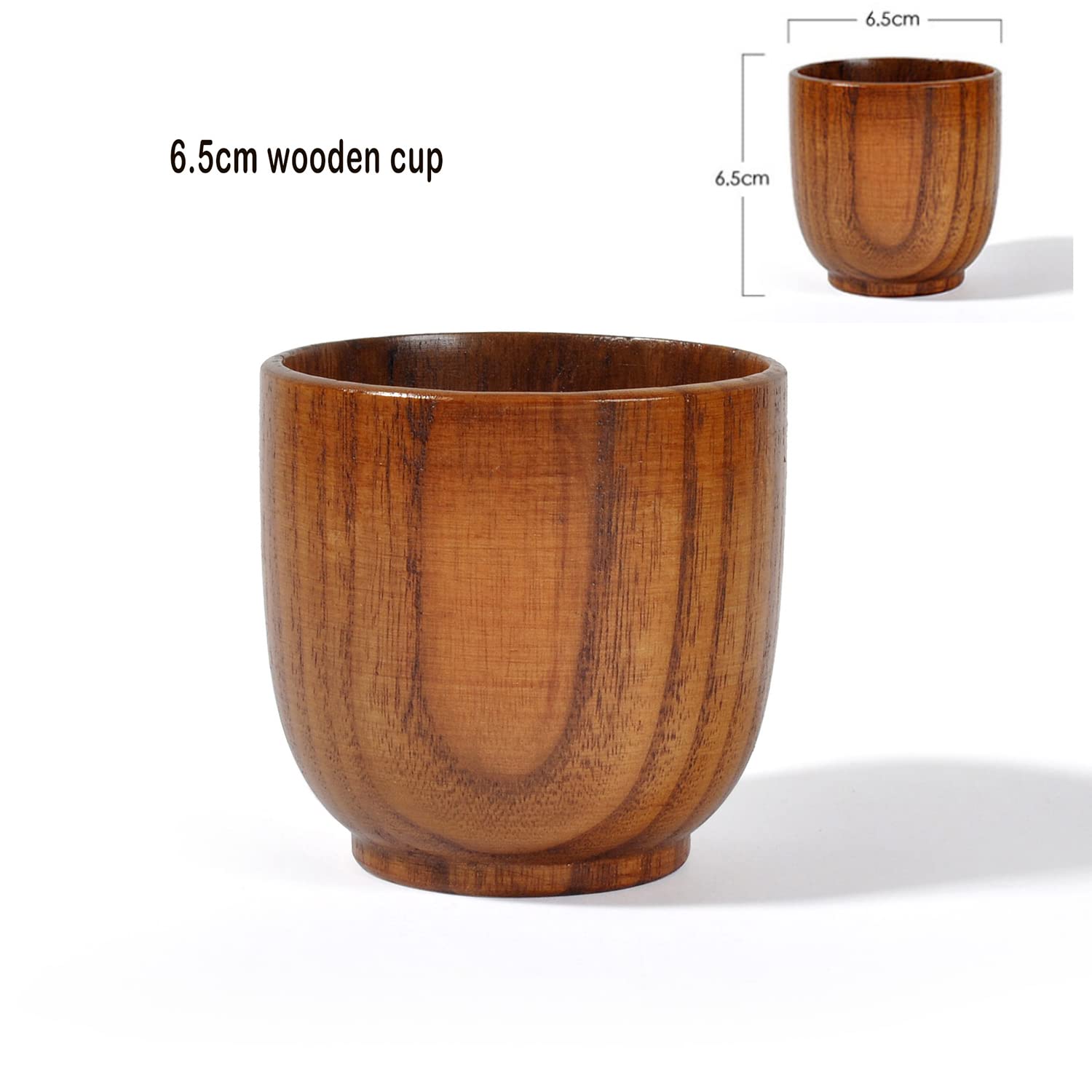 Amazon | 木製ボウルとカップセット 木製飯味噌汁椀5個 木製茶托5個 