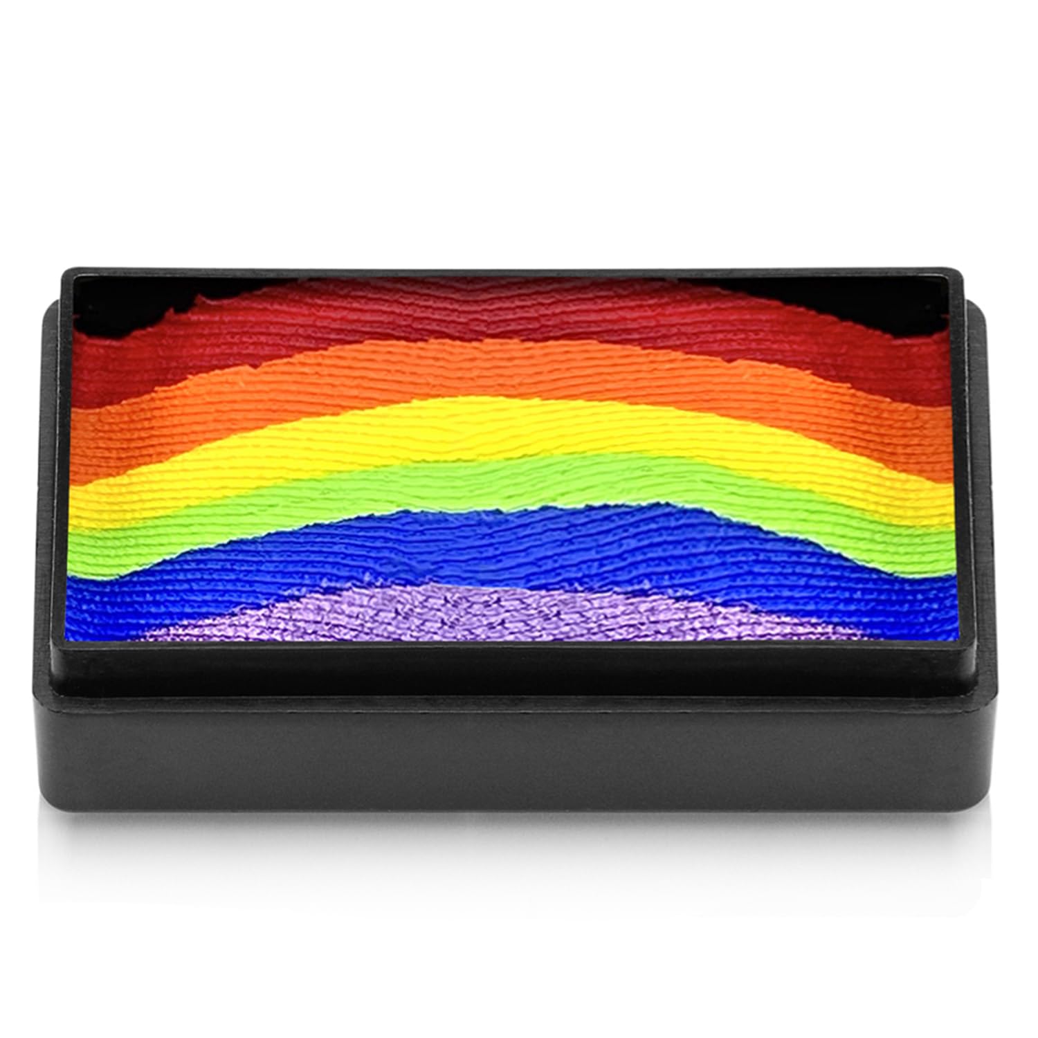 Kraze FX Dome Stroke - Candy Land (25 gm), Professional 1-Stroke Split Cake, Hypoallergenic, Non-Toxic, Water Activated Face & Body Painting Makeup Supplies for Sensitive Skin, Kid Safe, Adults