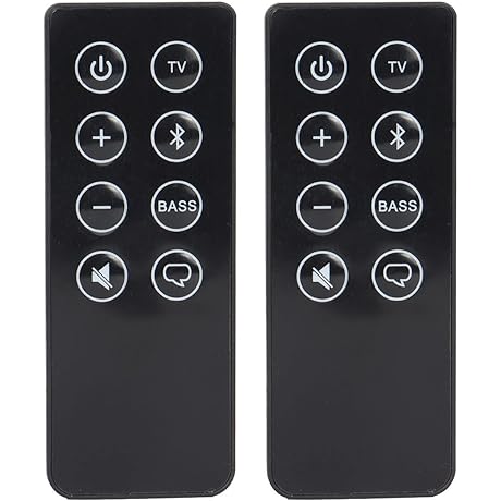 2 Pairs Bose Solo Soundbar II Replacement Remote