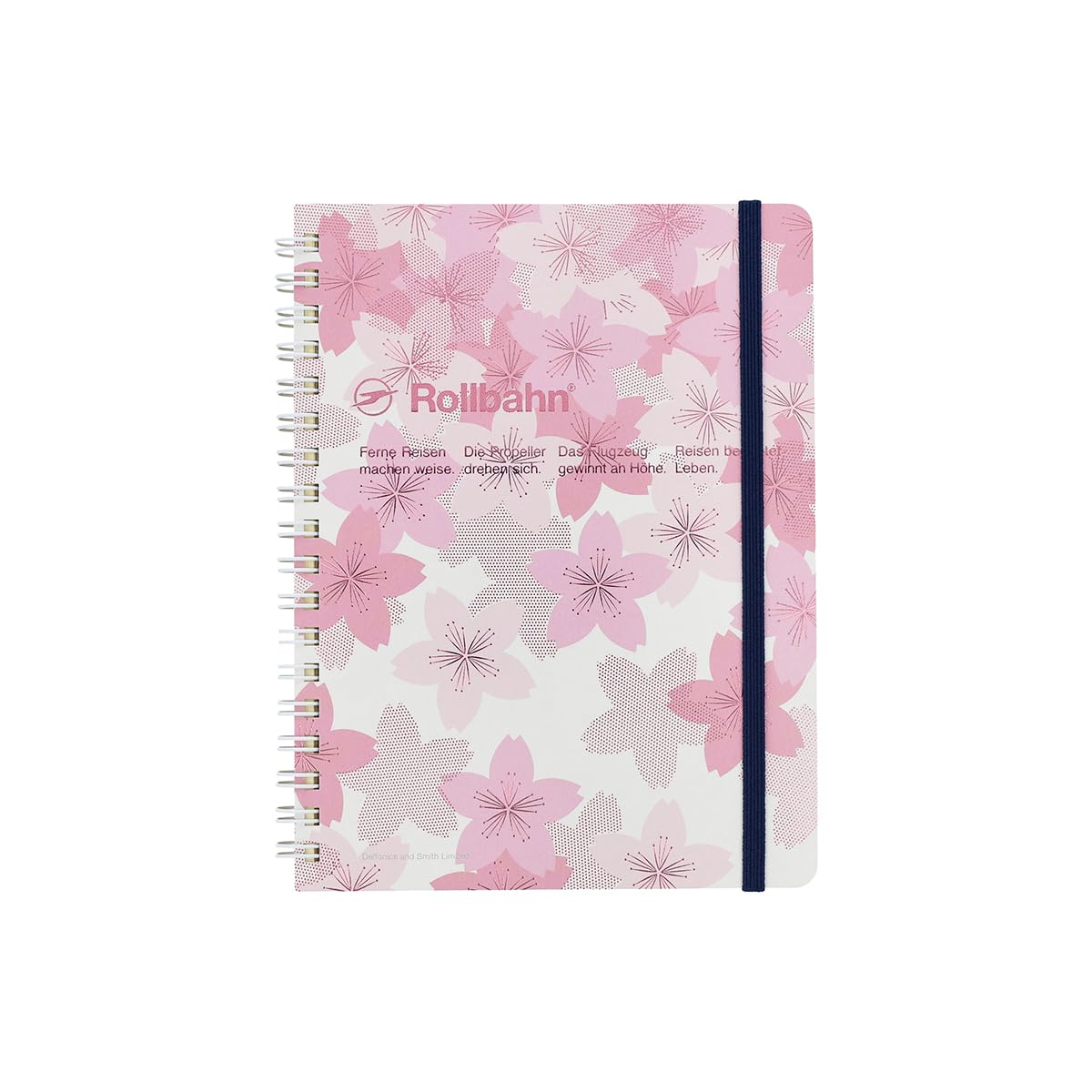 Rollbahn Pocket Note Cherry Blossom White Large Grid Notebook Japan