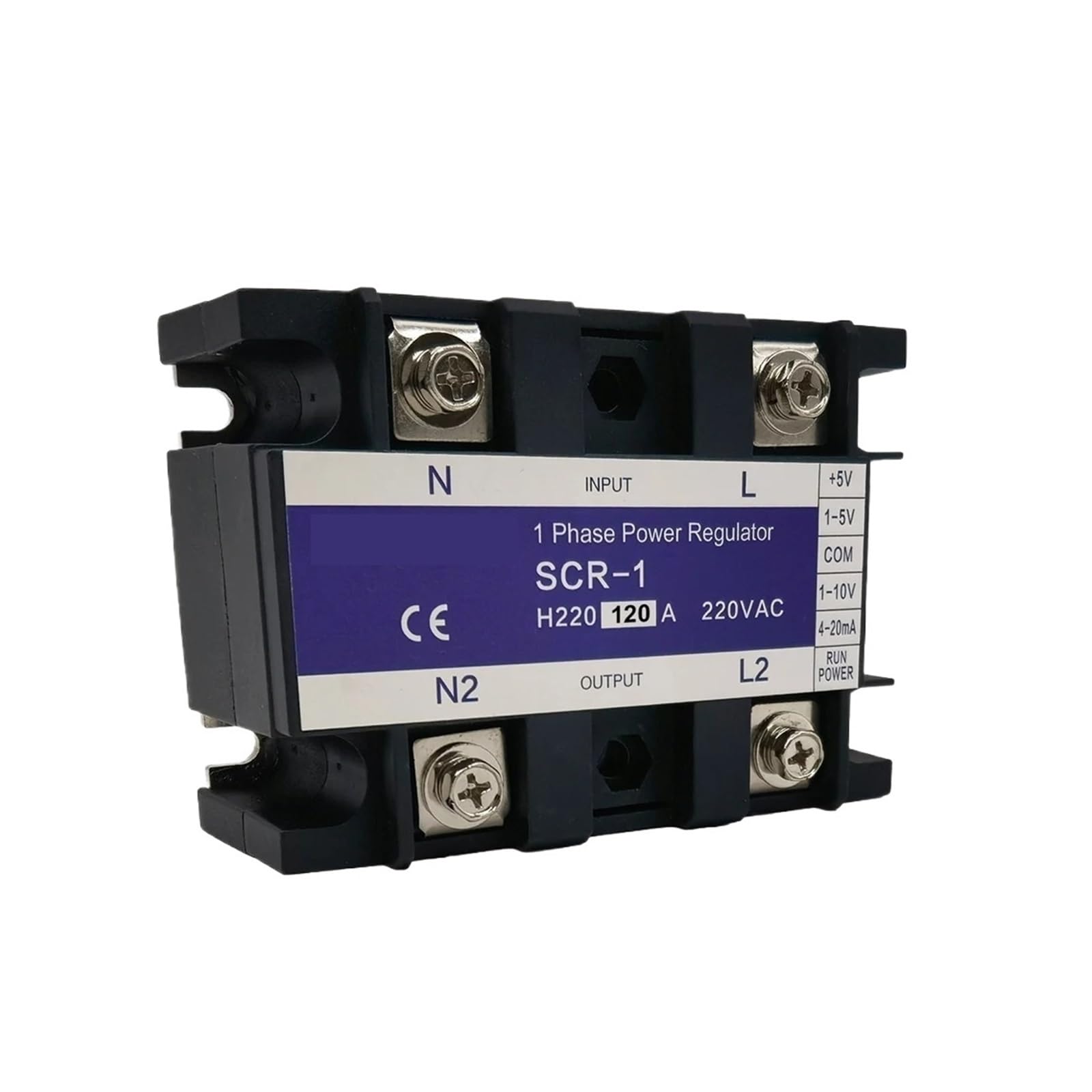 ZVQYSGIW 120A SCR-120A Single Phase Regulator Power Controller Module Support 0-10V 4-20mA 1-5V