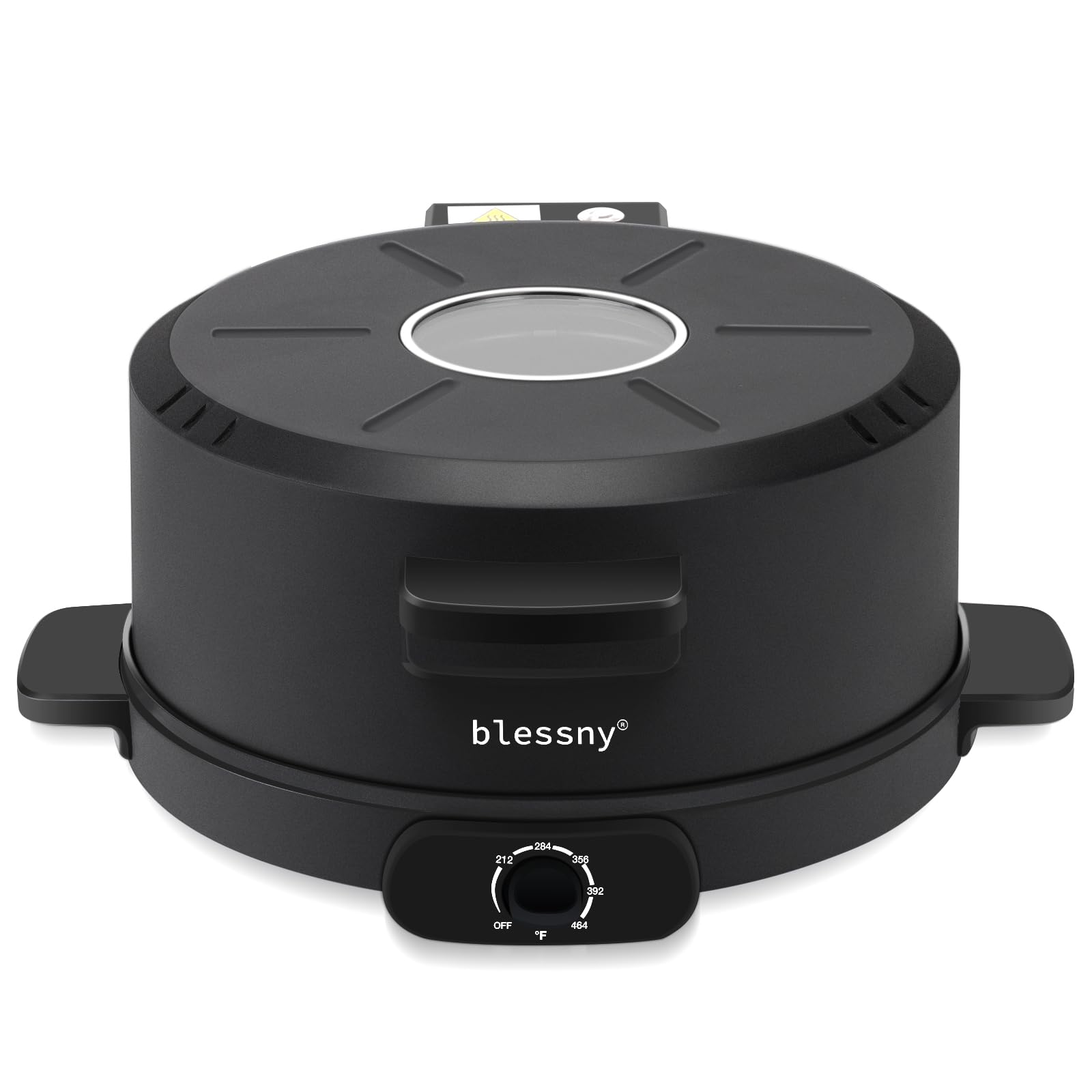 Arabic Bread Maker Machine, 12 Inch Electric Middle East Pita Making Oven for Home, 1800W with 110V US Plug and Temperature Adjust (Black)