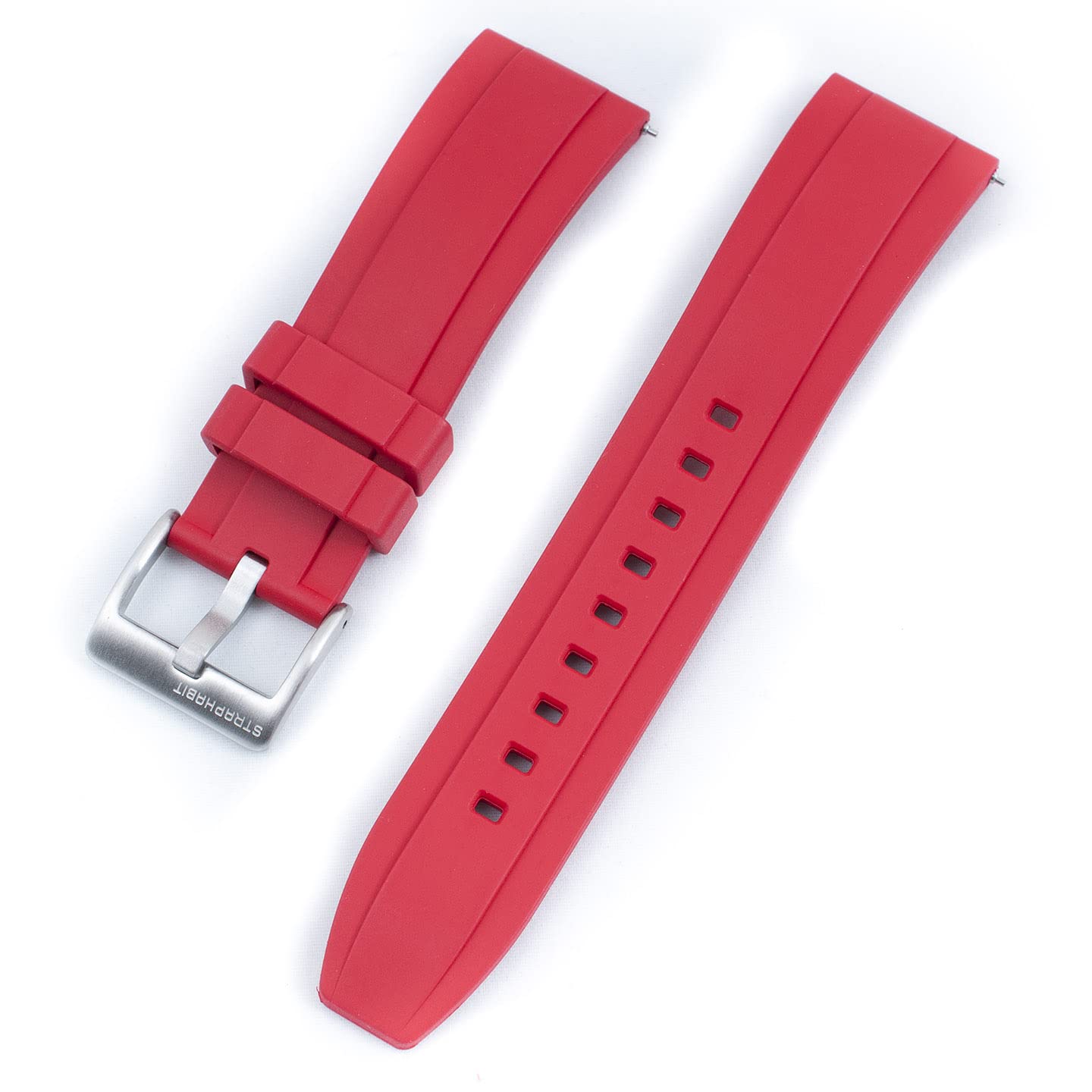 StrapHabit Quick Release Rubber Watch Strap Band FKM 20mm 22mm 24mm