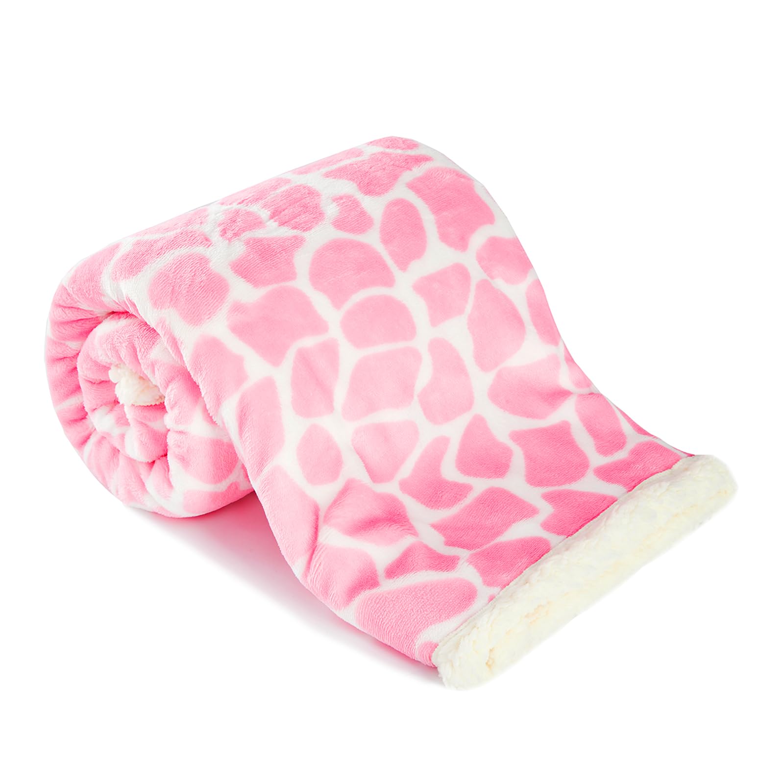 ECHERY Nursery Bed Blankets Newborn Care Soft Receiving Blanket 30" x 40", Warm and Cozy for Baby Carrier Stroller Travel (Pink Ripple)