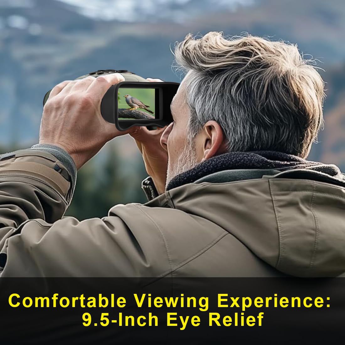 Jumelles de vision nocturne, lunettes de vision nocturne 4K pour adultes avec photo de 48 MP, portée de 5000 m, zoom 8x, batterie 5000 mAh, carte de 64 Go, pour camping, chasse et sécurité