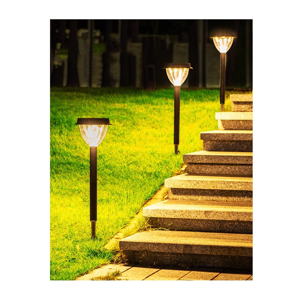 Lampada Solare da Giardino contemporanea, Impermeabile, per Ville, Giardini, Cortili, quartieri residenziali (Stile 33 H70CM, 1 Pezzo)