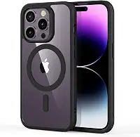 ESR para iPhone 14 Pro capa, compatível com MagSafe, proteção de nível militar, resistente ao amarelecimento, parte traseira resistente a arranhões, Preto