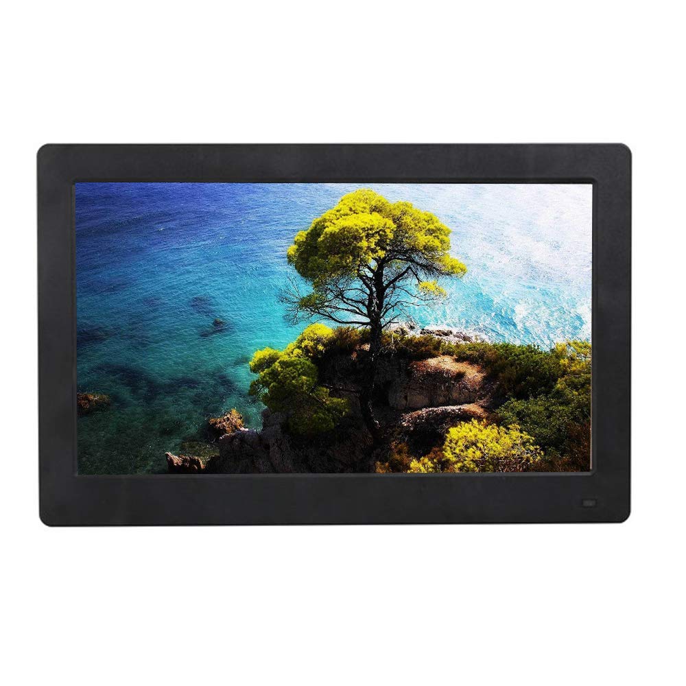 MYUYEE 13.3-Inch Full-View Ips Digital Photo Frame – Black, High-Definition Video And Photo Display, Portrait Design, Electronic Album Function, Supports Advertising. (Black-13.3 Inches)