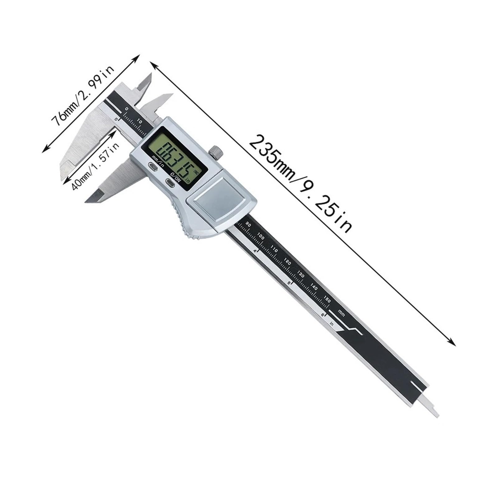 150 mm/200 mm/300 mm narzędzia pomiarowe ze stali nierdzewnej poziom elektroniczny suwmiarka cyfrowa (150 mm)