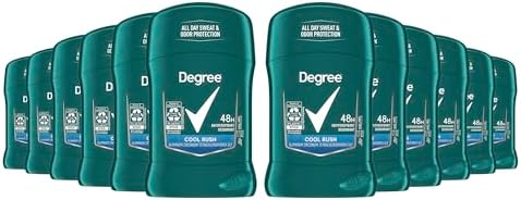 Degree Men Protection Antiperspirant Deodorant Cool Rush 12ct 1.7 oz