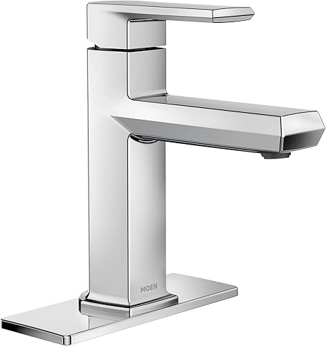 Moen Neese 84784 - Grifo de lavabo de un solo mango cromado