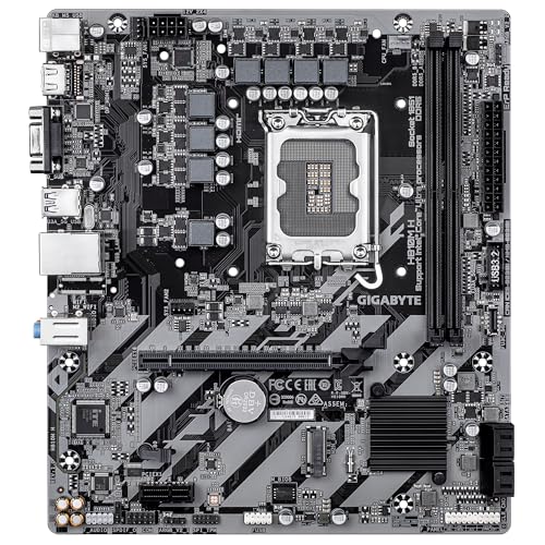 Image of GIGABYTE H810M H Motherboard | Intel H810 | Micro ATX | DDR5 | PCIe 4.0 | HDMI | USB 3.2 | Durable Entry-Level Board