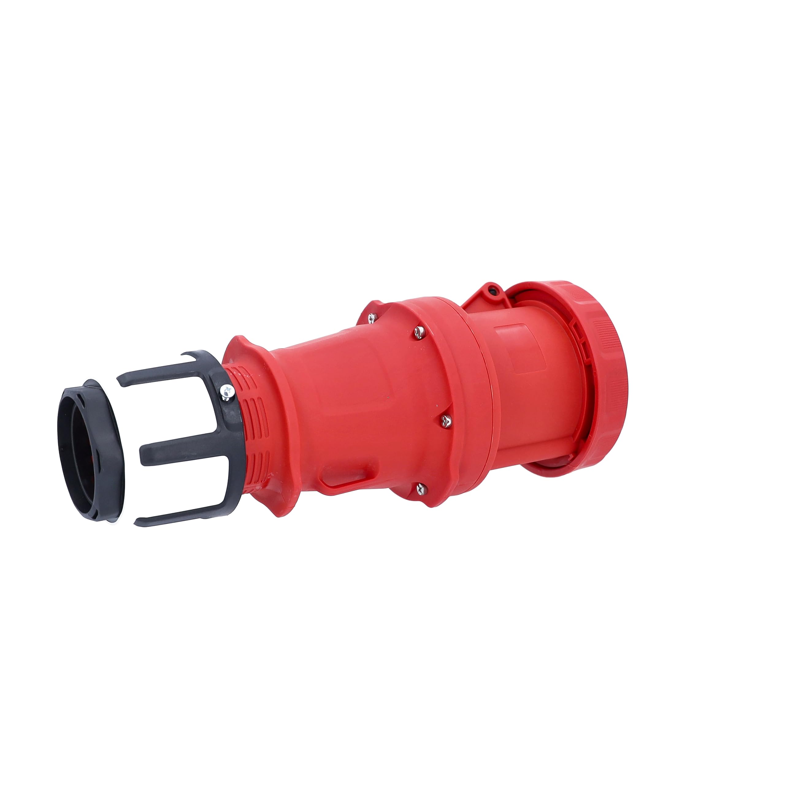 as - Schwabe Mennekes Acoplamiento CEE de 400 V 125 A con Rosca, 1 Pieza, Rojo, 61429
