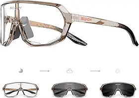 SCVCN Óculos de Ciclismo Fotocromáticos Homens Mulheres Óculos de Sol Esportivos Transparentes Proteção UV400 para Ciclismo Corrida mtb DZ-S63