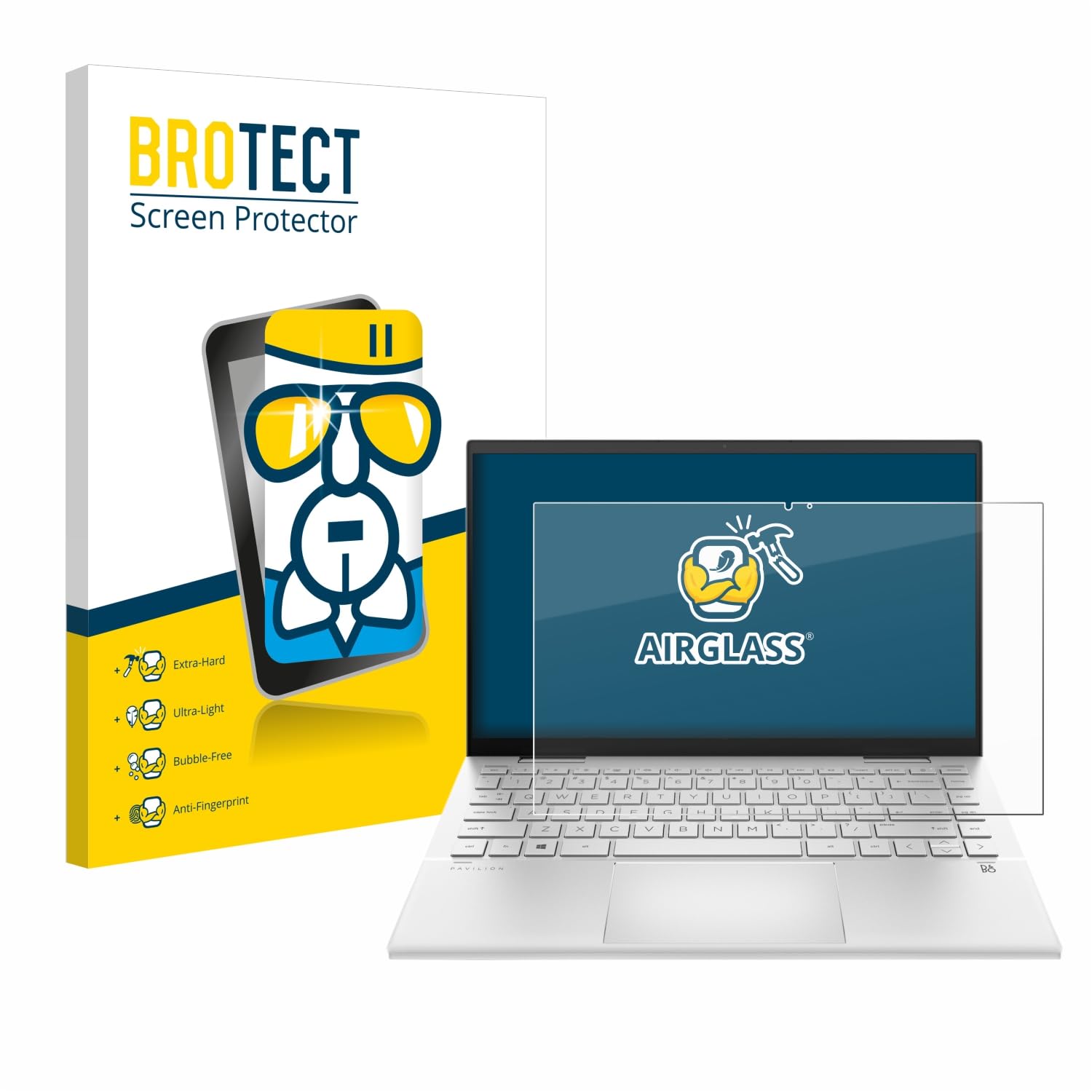 BROTECT Pellicola Protettiva Opaca Per HP Pavilion X2 12 - 2 Pezzi - Anti-Riflesso, Anti-Graffio, Anti-Impronte