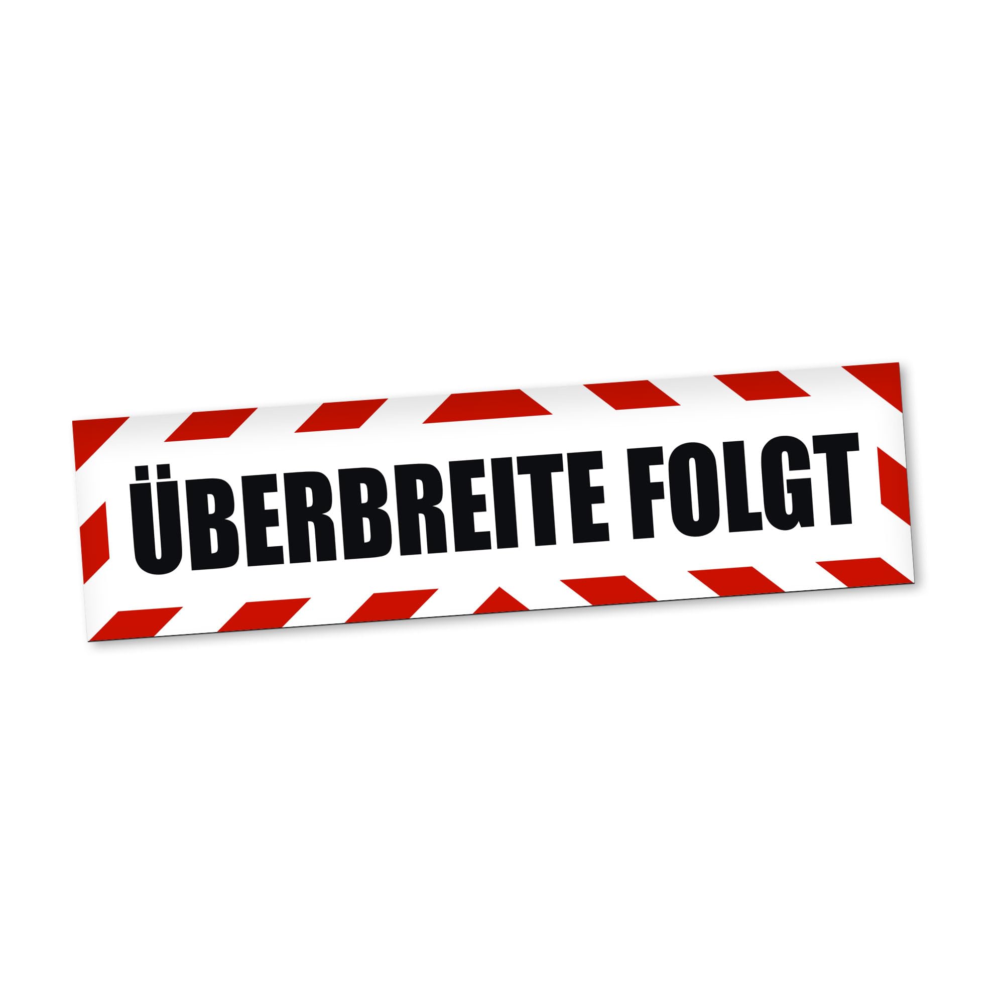 Magnetschild Überbreite Folgt Auto Großraumtransport Magnetfolie Wetterfest Magnetisch 60 x 16 cm Reflektierend