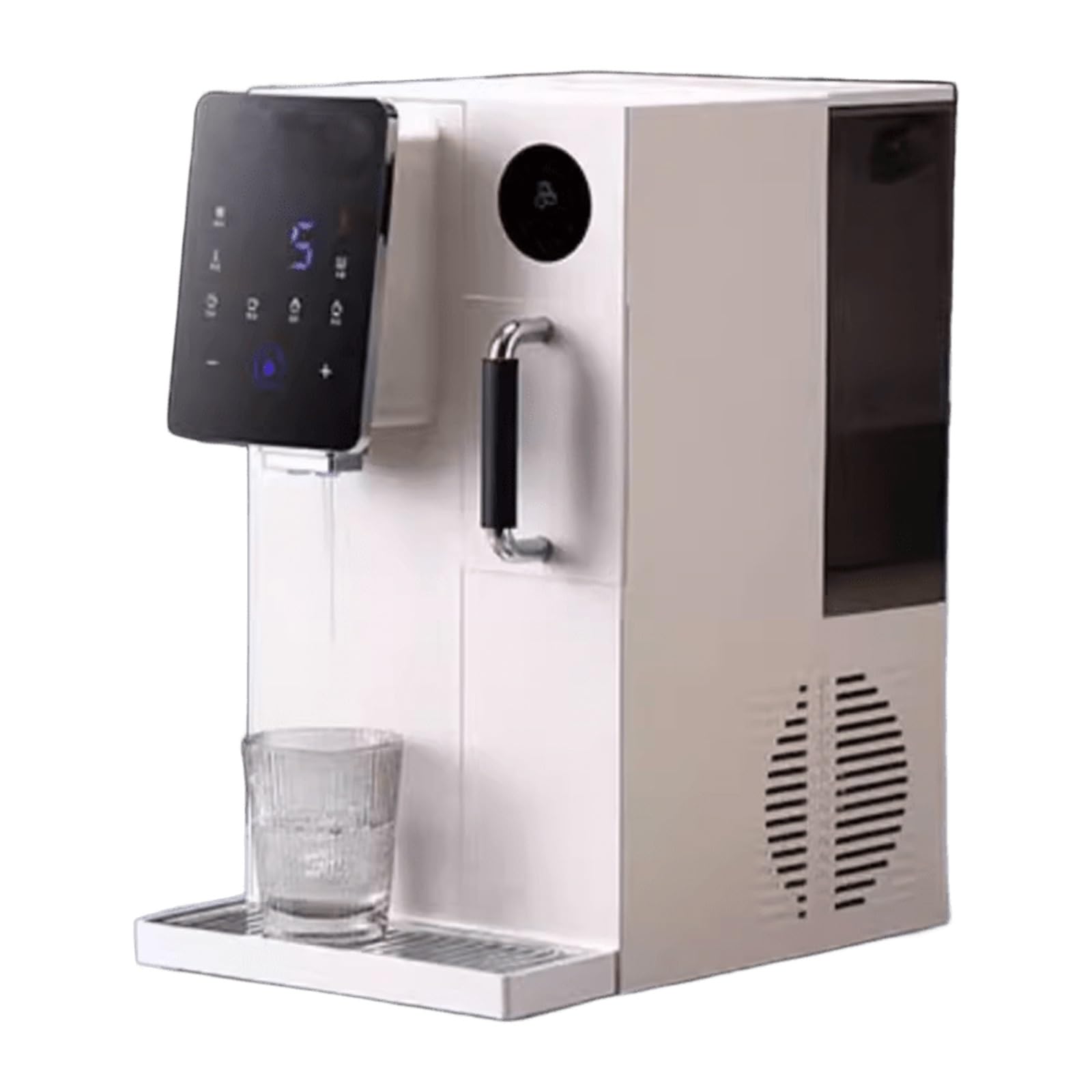 3 in 1 Countertop Water Cooler with Ice Maker 10-12 Minutes Ice Making Water Dispenser Intimate Night Light 60 Ice Storage Capacity for Home Office