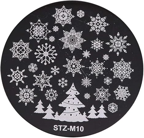 Amazon クリスマスネイルスタンプ 雪の花 スタンププレート イメージプレート ネイルスタンプ ジェルネイル ネイルアート ネイルスタンピング 10種から選び 10 Innail ネイルスタンパー ステンシル 通販